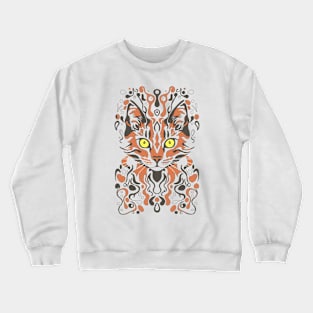 Cute Cat Illusion Design, Funny Cat Lover Gift Idea Crewneck Sweatshirt